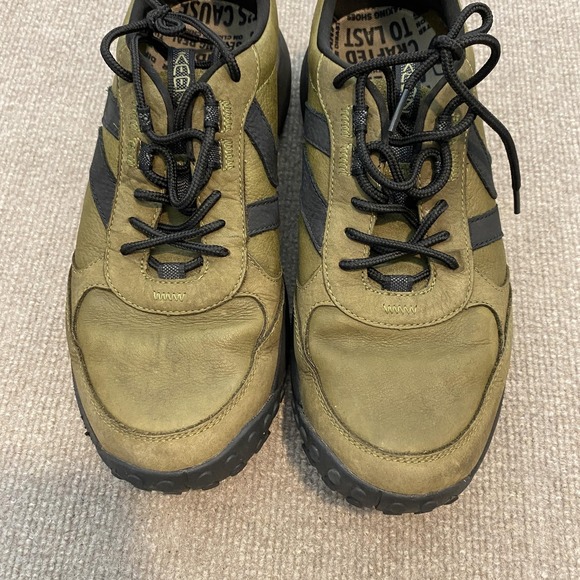 KEEN Shoes Mens Size 10.5 Green Leather Trail Hiking Walking Sneakers 1029819 main image 4